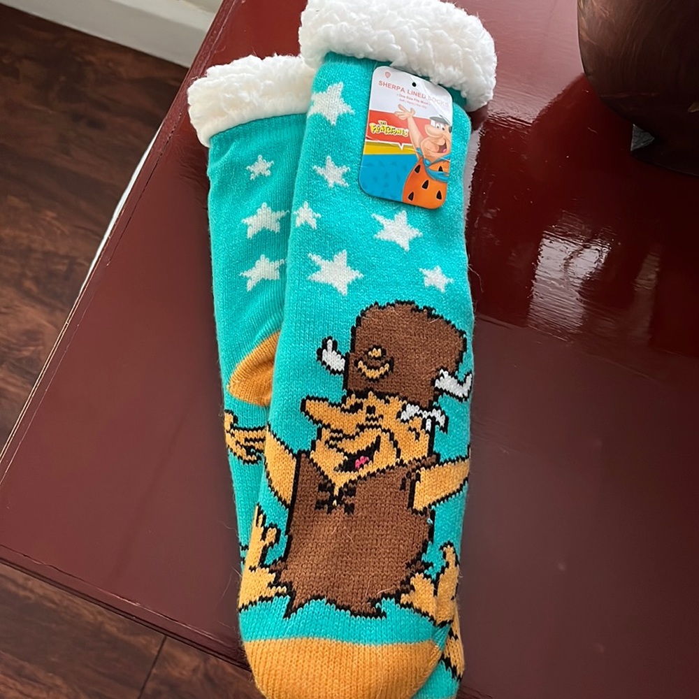 Flinstones Sherpa Lined socks